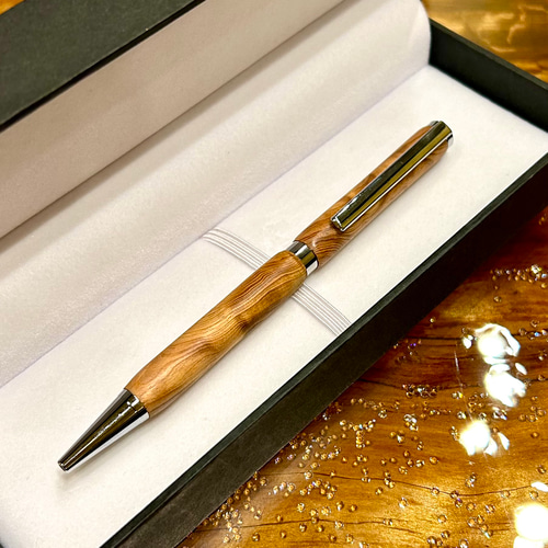 超希少・光明杢】樹齢1000年以上屋久杉・ボールペン 長寿を祈る贈り物