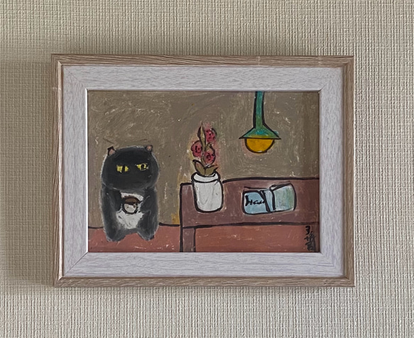おおでゆかこ サイン入り複製原画「うさおばけ、こぐまの