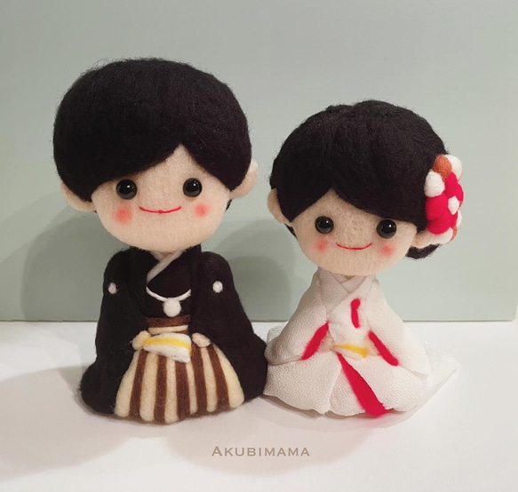 受注製作】Akubimamaウェディングドール白無垢中サイズ ウェルカム