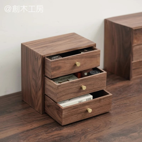 傷あり】木製 小物入れ 引き出し 収納 カスタマイズ ハンドメイド
