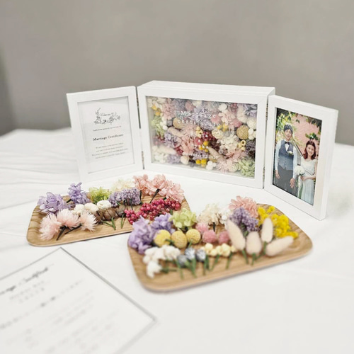 ゲスト参加型結婚証明書 (60～70名用) フラワーガーデン ドライ