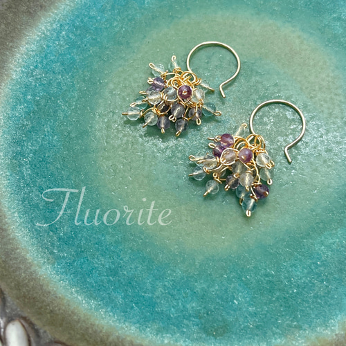 14kgf＊百花の蕾セット＊ピアス＆ブレスレット＊