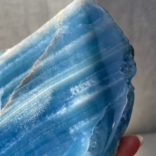 アルゼンチン産【レムリアン アクアティン カルサイト】① スラブ