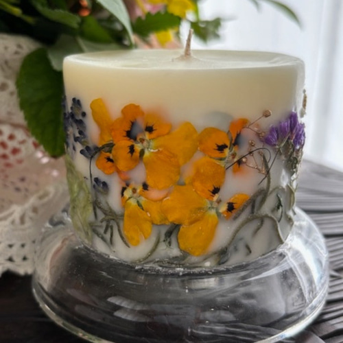 ボタニカルソイキャンドル 自然素材使用 100%ナチュラル ボタニカルソイキャンドル Botanical**Relax** -B