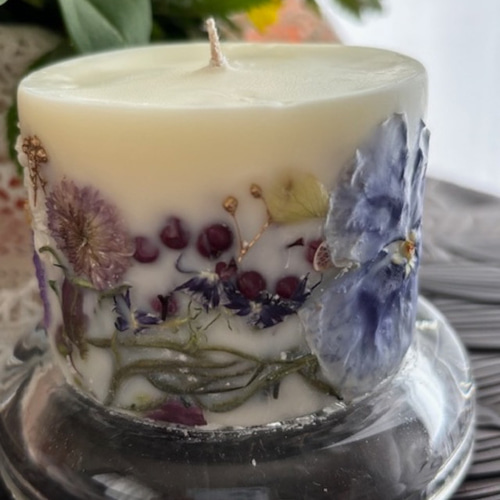 ボタニカルソイキャンドル 自然素材使用 100%ナチュラル ボタニカルソイキャンドル Botanical**Relax** -B