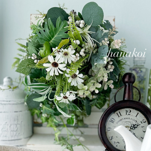 スワッグ　ナチュラル　グリーン　アーティフィシャル スワッグナチュラルグリーンアーティフィシャル