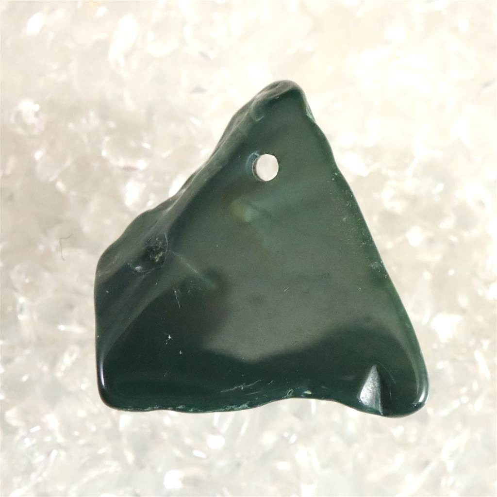 出雲碧玉 出雲石  27mm 磨き ペンダント  7.1g ディレクトリーカード付 #98402