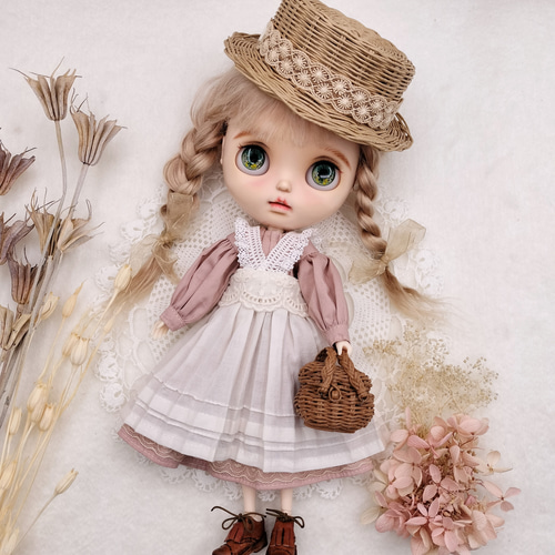 ブライス アウトフィット ワンピース・チュールエプロン 2点セット