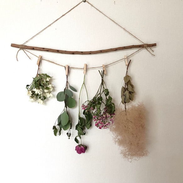 予約販売】枝のガーランド スワッグ 5点 【3】＊ スモークツリー バラ  