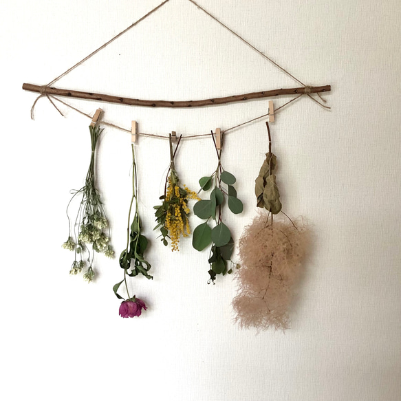 予約販売】枝のガーランド スワッグ 5点 【4】＊ スモークツリー