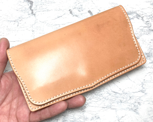 【トラッカーウォレット ロング 3層】 ナチュラル ゴールド 栃木サドルレザー トラッカーウォレット ロング 3層】 ナチュラル ゴールド 栃木サドルレザー