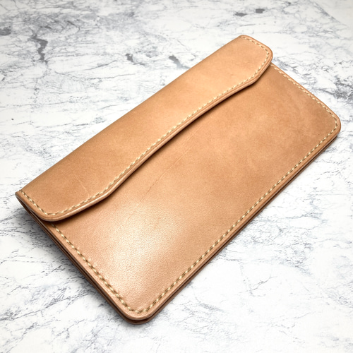 本革総手縫い 長財布 / サドルレザー ロングウォレット 長財布