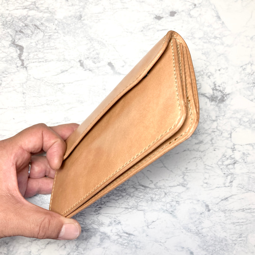 人気の雑貨がズラリ！ 本革総手縫い 長財布 / サドルレザー ロングウォレット 長財布 財布・ケース・小物入れ