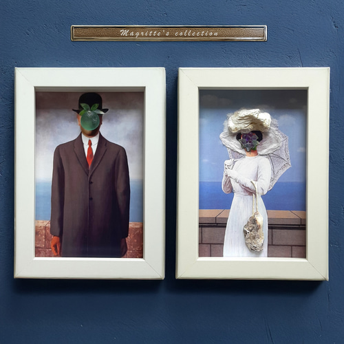 ルネ・マグリット、女盗賊、希少な画集より、新品高級額 ルネ・マグリット、赤いモデル、希少な画集より、新品高級額