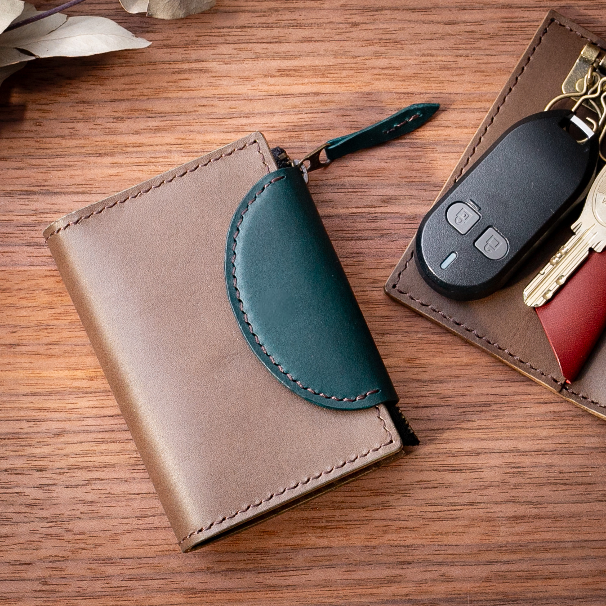 【配色カスタム無料】コインケース付きキーケース(スマートキー収納可) 16,500円