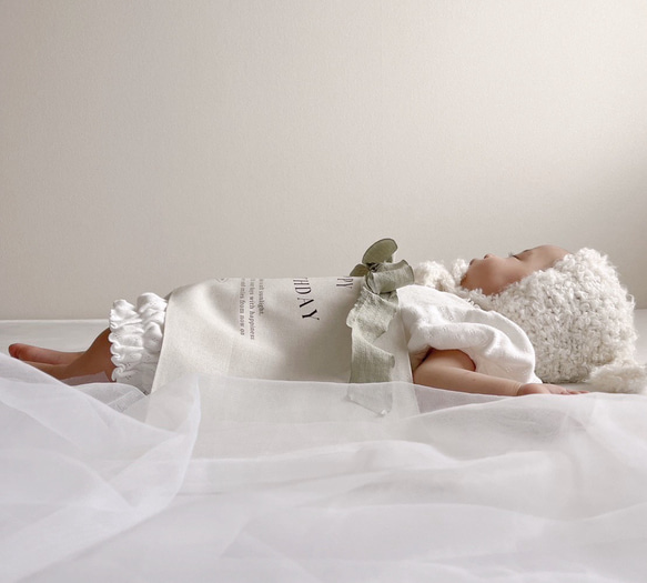 【即納】おうちスタジオ背景布 チュール チュール生地 背景布 バースデータペストリー ハーフバースデー 100日祝い 9枚目の画像