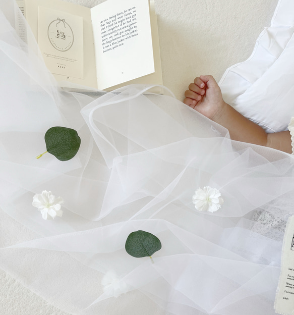 【即納】おうちスタジオ背景布 チュール チュール生地 背景布 バースデータペストリー ハーフバースデー 100日祝い 2枚目の画像