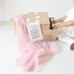 【即納】おうちスタジオ背景布 チュール チュール生地 背景布 バースデータペストリー ハーフバースデー 100日祝い 4枚目の画像