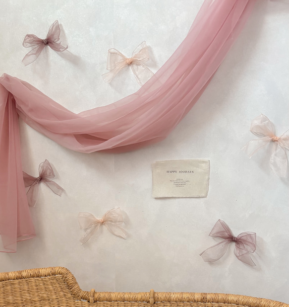 【即納】おうちスタジオ背景布 チュール チュール生地 背景布 バースデータペストリー ハーフバースデー 100日祝い 12枚目の画像