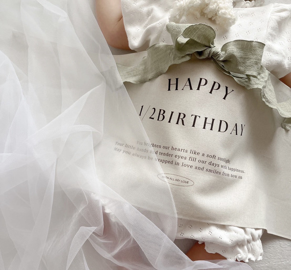 【即納】おうちスタジオ背景布 チュール チュール生地 背景布 バースデータペストリー ハーフバースデー 100日祝い 13枚目の画像