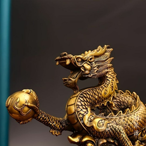 24KGP 金色　龍　ドラゴン　古インテリア　置物　レア品 Amazon.co.jp: 龍の置物 竜の置物 風水 龍 竜 置き物 干支 龍