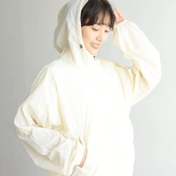 防紫外線透氣涼爽布料高性能防紫外線連帽衫，防曬連帽衫，米色，240601-1 第9張的照片