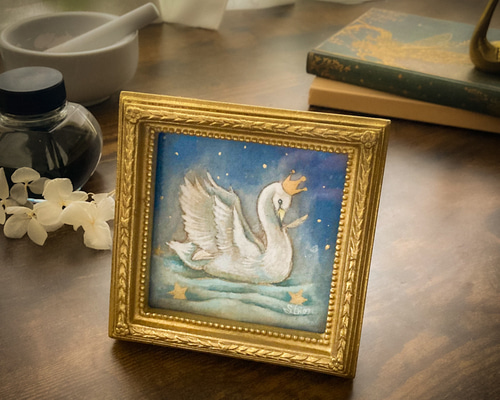 白鳥の王さま-A 絵画 紫苑工房 -Atelier Shion- 通販 17825204｜Creema