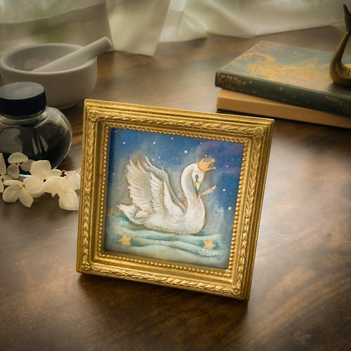 白鳥の王さま-A 絵画 紫苑工房 -Atelier Shion- 通販 17825204｜Creema