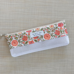 ハンドメイド　歯ブラシケース　メッシュ ラミネート ポーチ　リバティ　ペンローズ 4枚目の画像