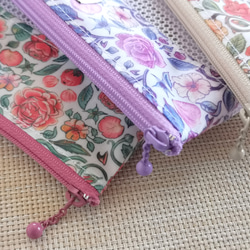 ハンドメイド　歯ブラシケース　メッシュ ラミネート ポーチ　リバティ　ペンローズ 5枚目の画像