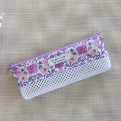 ハンドメイド　歯ブラシケース　メッシュ ラミネート ポーチ　リバティ　ペンローズ 3枚目の画像
