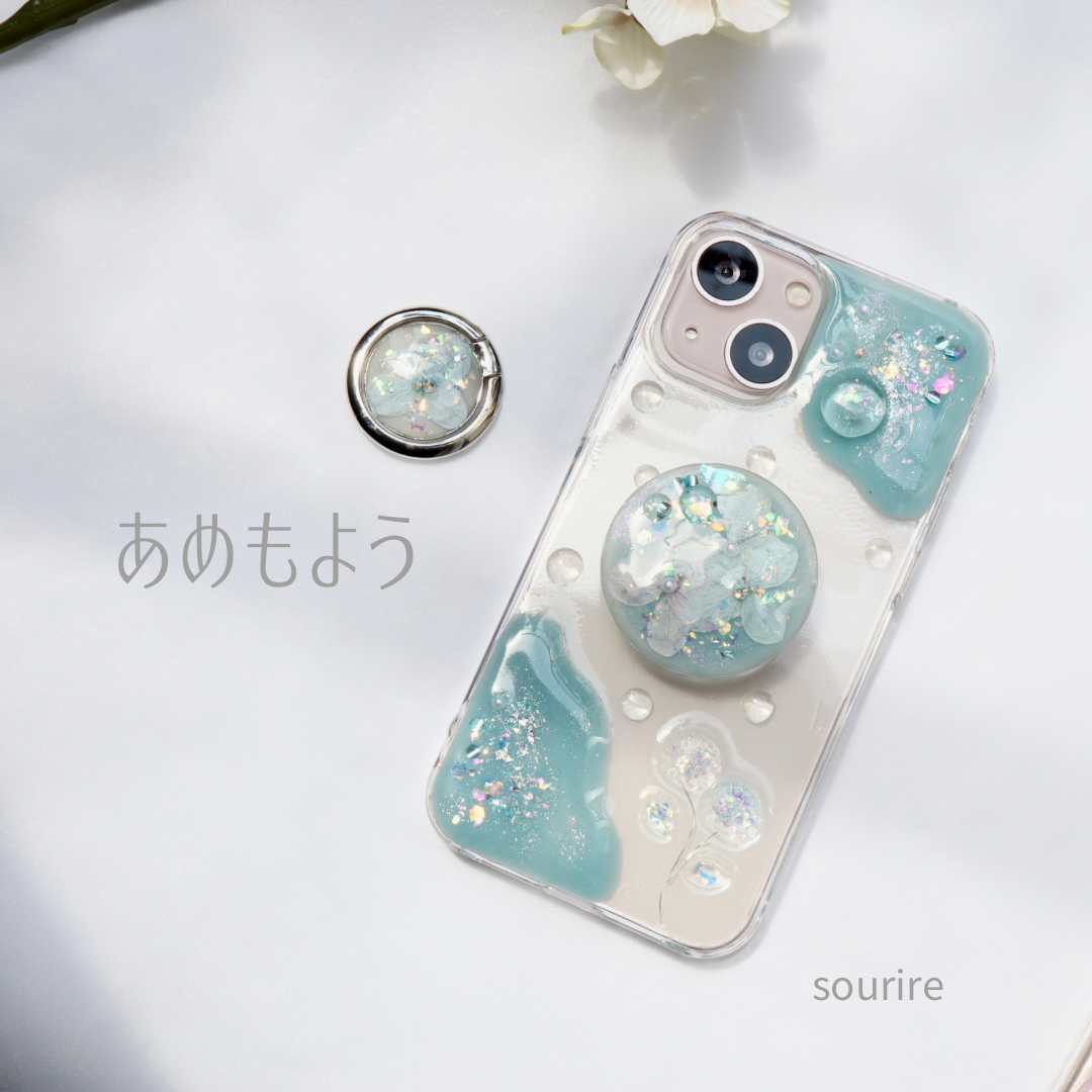 押し花 スマホグリップ❁✿  オーダーページ 押し花 スマホグリップ❁✿ オーダーページ（あめもよう⋆̩