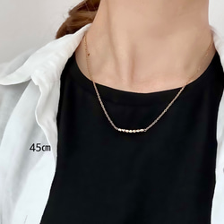 ゴールドのユニークな形状ネックレス 2色展開【 ラインネックレス 】ゴールド サージカルステンレス