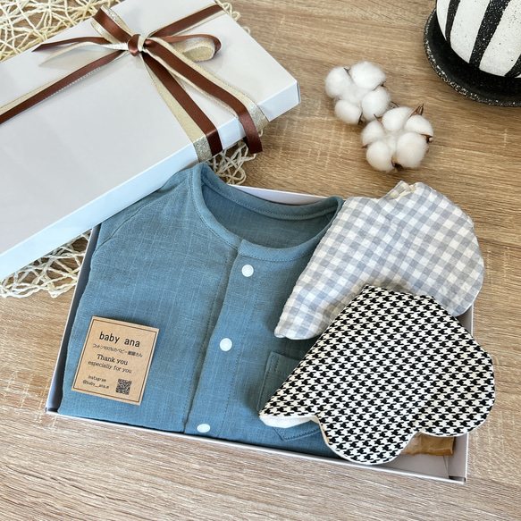 出産祝いギフト 出産祝い カバーオール スタイ セット 新生児服