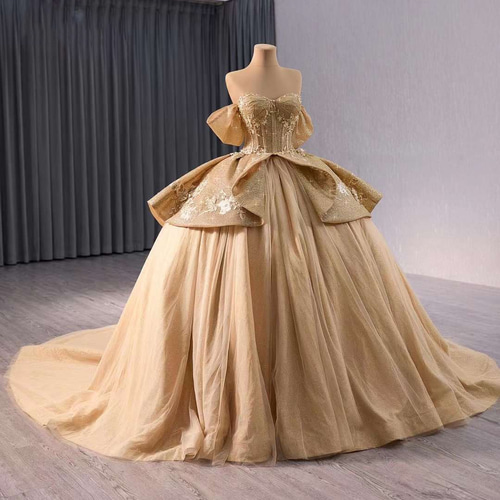 デザインが美しさ、ウェディングドレス、色変更可 美しさデザイン、ウェディングドレス、色変更可