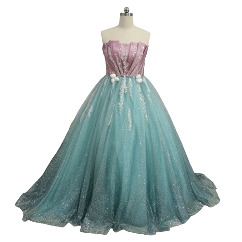 カラードレス　 大人っぽい 　 ファスナー Aラインライン 床付く 謝恩会/パーティー/前撮り