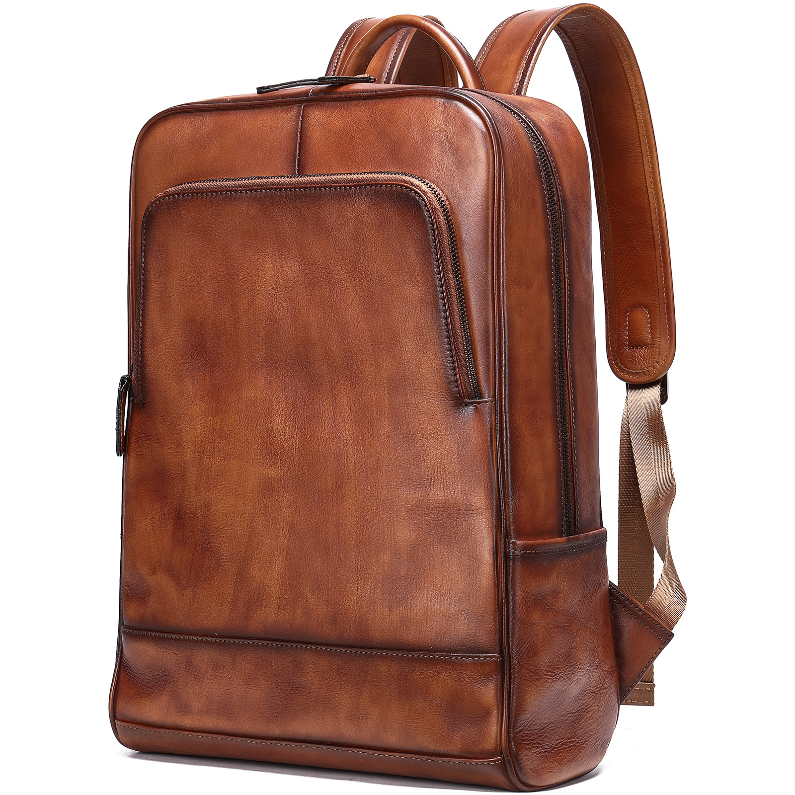 ♦夏の新作♦撥水処理を施した牛革の材質♦天然牛革リュックサック♦ 多機能な牛革のリュック♦送料無料 12,816円