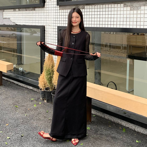 ベスト 夏 ジレ レディース ノースリーブ アウター フォーマル