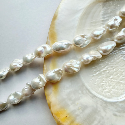 淡水真珠ネックレス◇バロックパール◇オイスターパール ネックレス