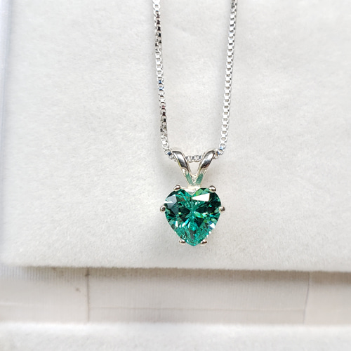 奇跡の輝き?パライバトルマリン 人工宝石 ハート 6mm ミニマル