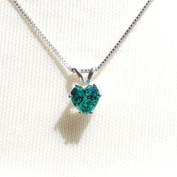 奇跡の輝き?パライバトルマリン 人工宝石 ハート 6mm ミニマル