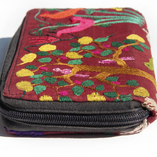 コットンウォレット/手刺繍長財布/長財布/小銭入れ/大容量財布