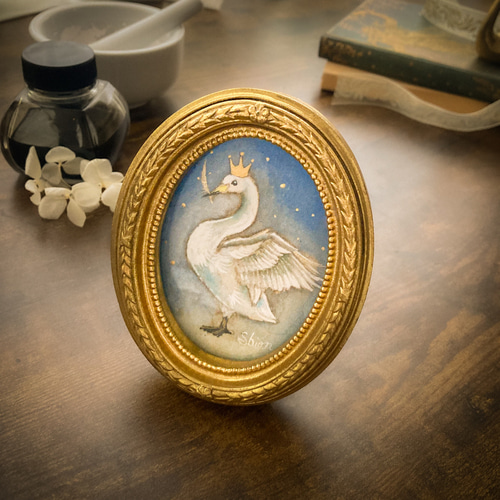 白鳥の王さま-B 絵画 紫苑工房 -Atelier Shion- 通販 17826706｜Creema