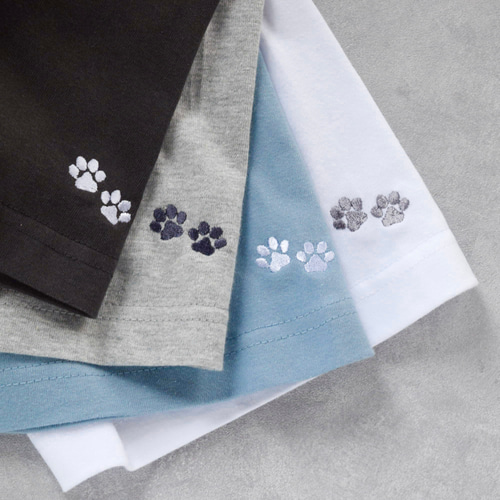 2025新作】選べる犬種74種！ワンポイント犬刺繍Tシャツ 名入れ可