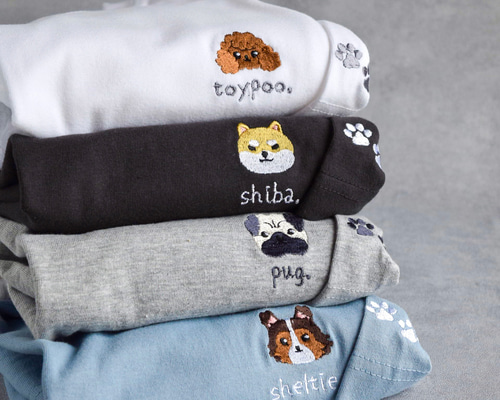 犬服☆ハンドメイド☆Tシャツ✩.*˚ 楽天市場】【名入れ 犬服 のびのび ストレッチ Tシャツ ボーン