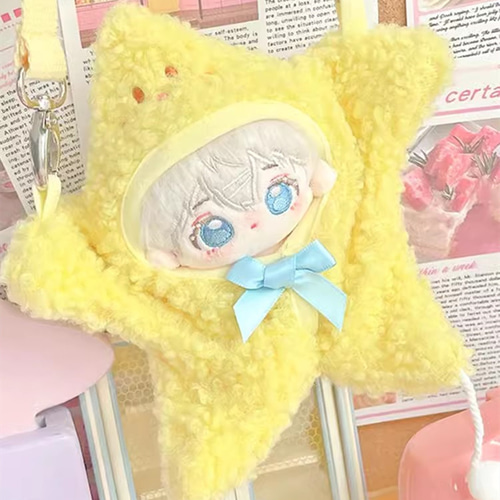10cmぬいぐるみ 着せ替えぬいぐるみ ブブ 白髪水色目 アイス 10cmぬいぐるみ 着せ替えぬいぐるみ ブブ 白髪水色目 アイス