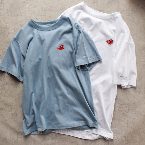 赤べこワンポイント刺繍Tシャツ【選べる4色】親子 キッズ メンズ