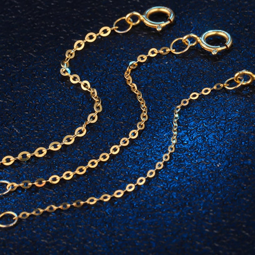 18Kk18YG AU750 18金 5タイプ幅0.9～2mm3センチと5センチの3色