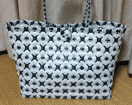 プラカゴバッグ大　ハンドメイド e55be490009b4ca224783815b55dfb