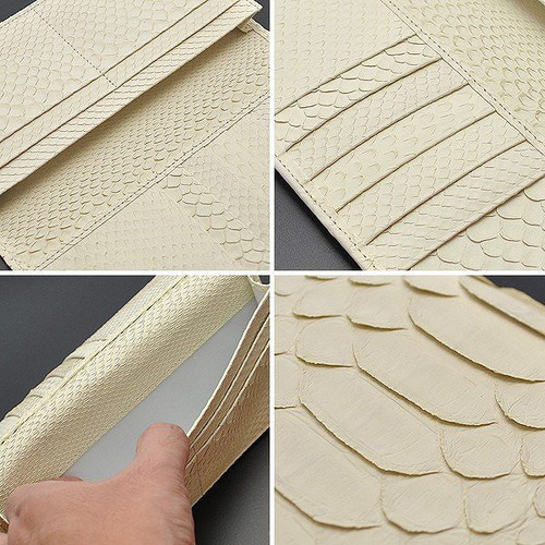 最高級！パイソン！蛇革！白蛇！ホワイトマット加工！無双タイプ  